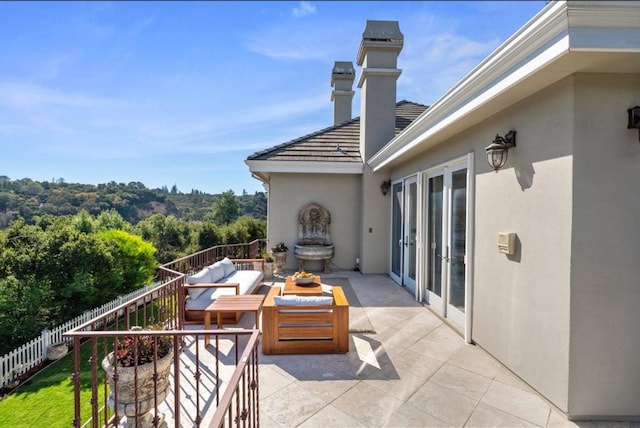 view of patio / terrace featuring outdoor lounge area