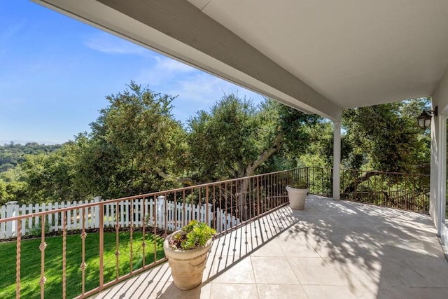 view of balcony