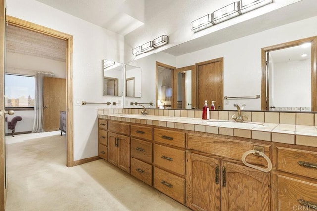 bathroom with vanity