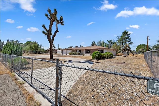 view of ranch-style home