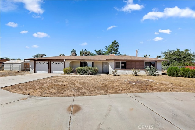 ranch-style house with a garage