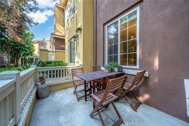 view of balcony