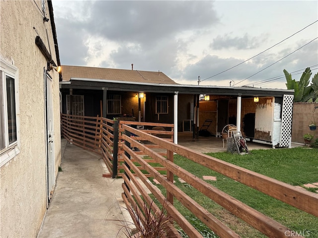 view of stable