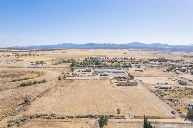 aerial view with a rural view and a mountain view