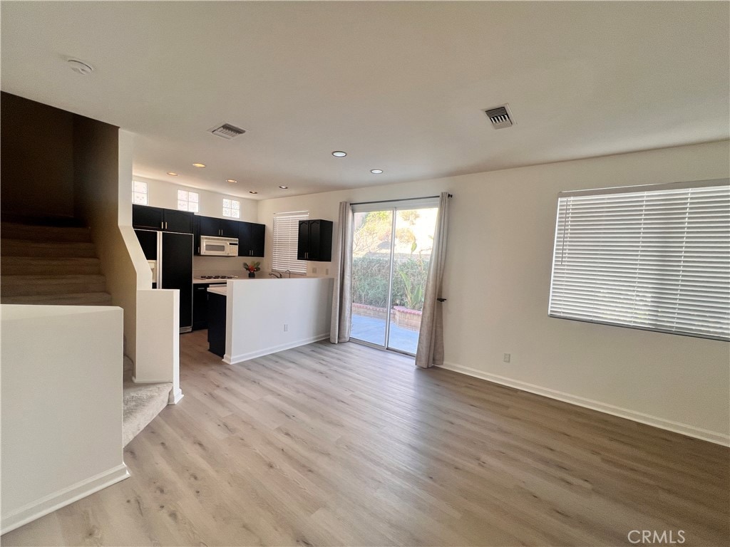 interior space with wood-type flooring