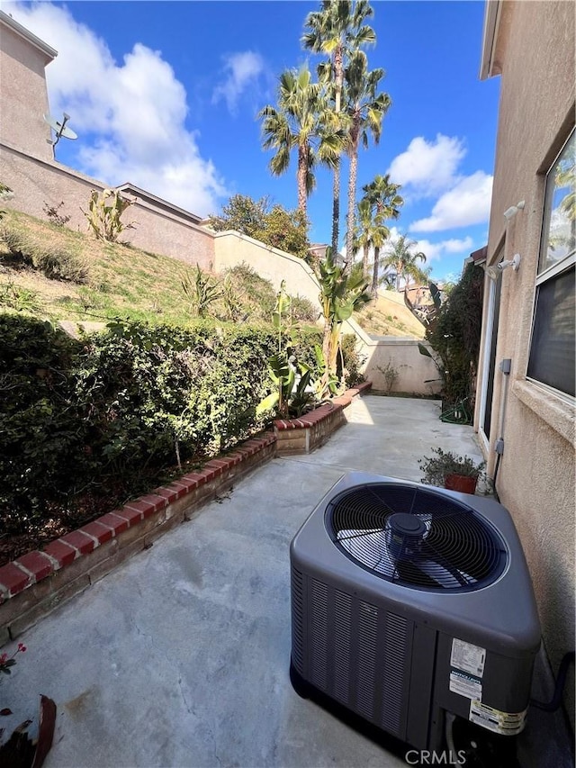 view of patio / terrace with central air condition unit