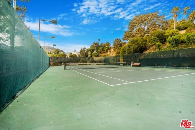 view of tennis court