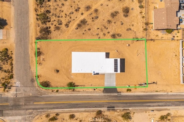 6614 Sunset Rd, Joshua Tree, CA 92252 - aerial view of property's location featuring property parcel outlined