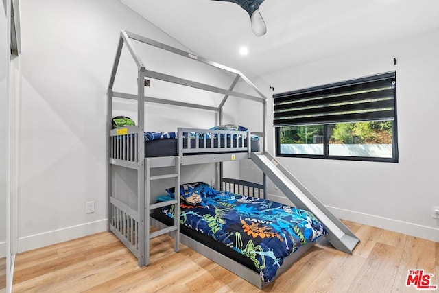 bedroom featuring hardwood / wood-style floors