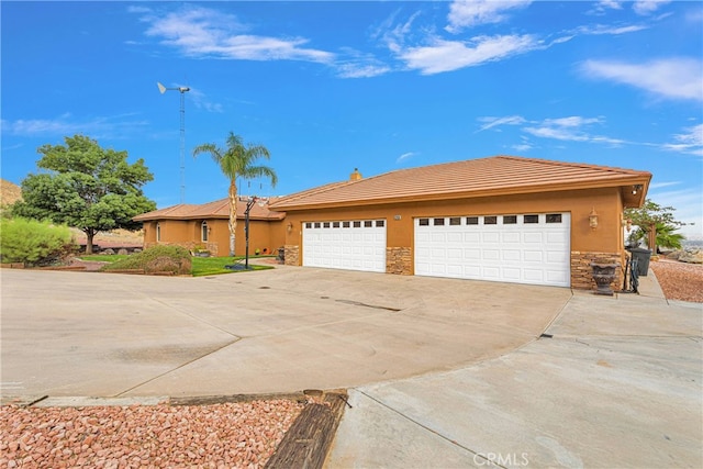 ranch-style house with a garage