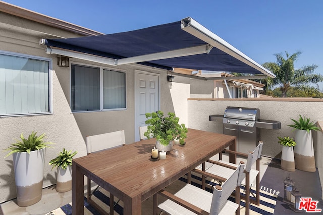 view of patio / terrace featuring area for grilling