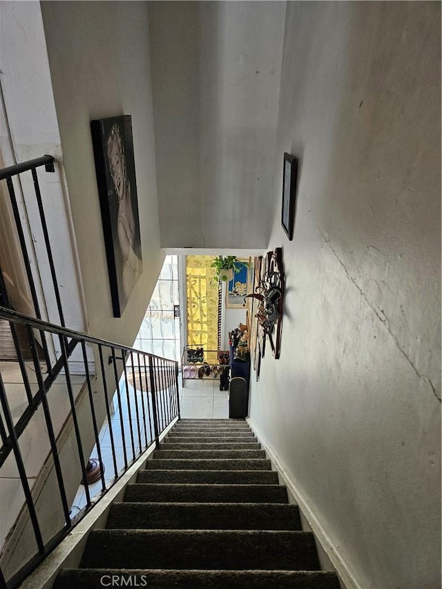 view of staircase