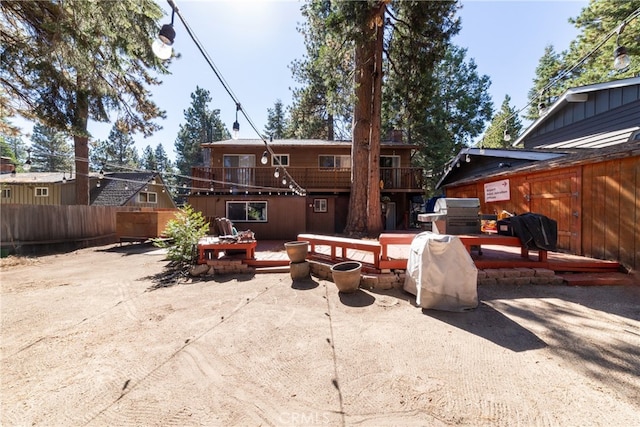 rear view of property featuring a patio