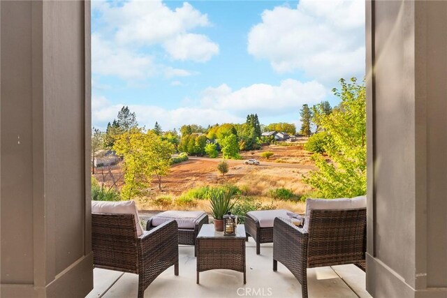 5772 Acorn Ridge Dr, Paradise, CA 95969 - balcony featuring outdoor lounge area