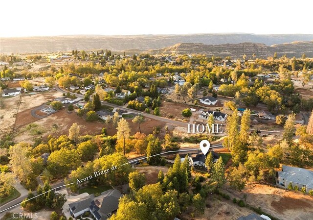 5772 Acorn Ridge Dr, Paradise, CA 95969 - aerial perspective of suburban area featuring a mountain backdrop