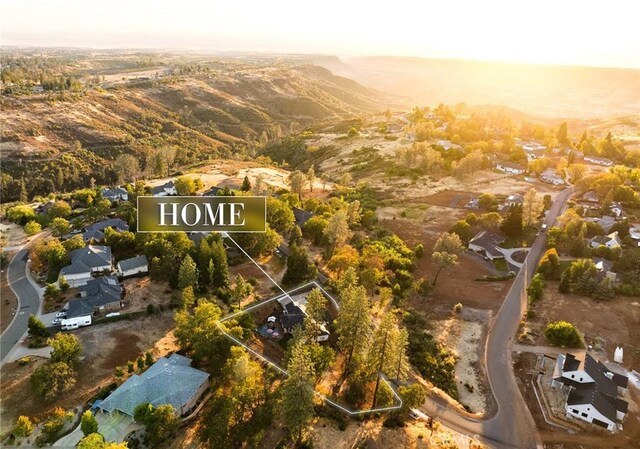 5772 Acorn Ridge Dr, Paradise, CA 95969 - bird's eye view of a mountain backdrop