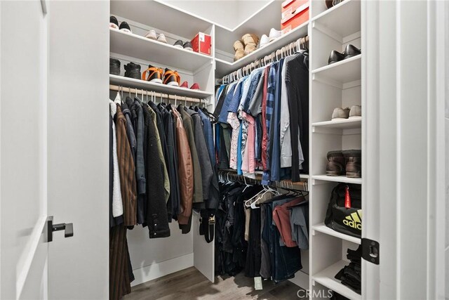 5772 Acorn Ridge Dr, Paradise, CA 95969 - spacious closet featuring wood finished floors