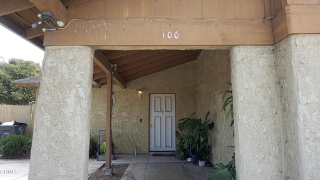 view of property entrance