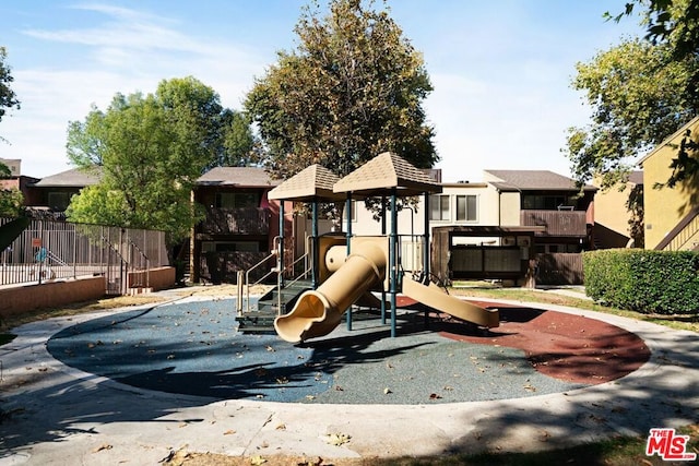 view of play area