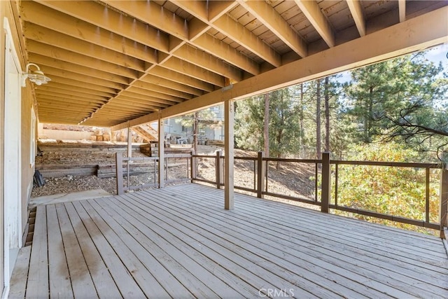 view of wooden terrace