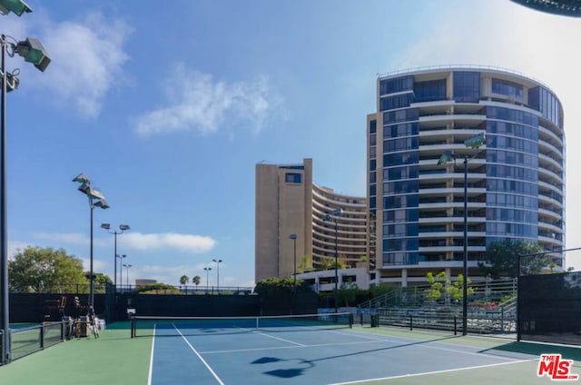 view of tennis court