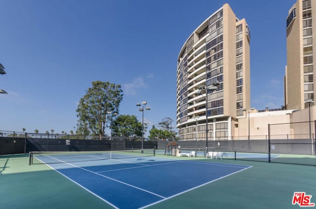 view of tennis court