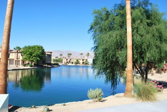 view of water feature featuring a mountain view