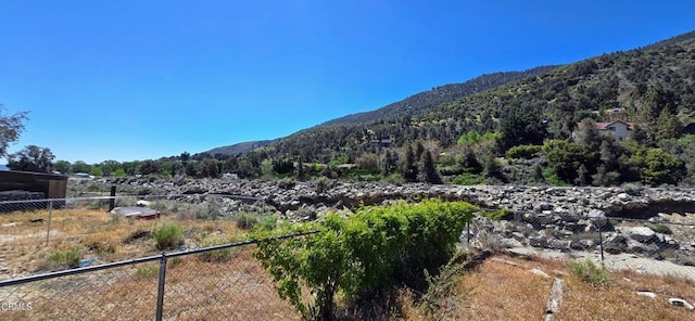 view of mountain feature