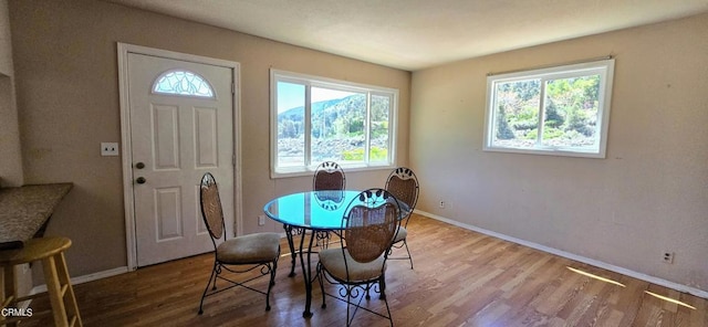 4112 Grant Trl, Frazier Park, CA 93225 - dining room with wood finished floors