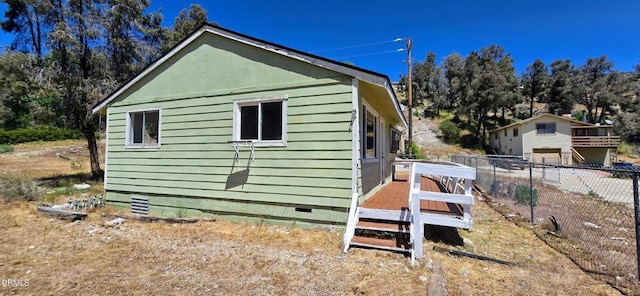 4112 Grant Trl, Frazier Park, CA 93225 - view of side of property featuring crawl space and a deck