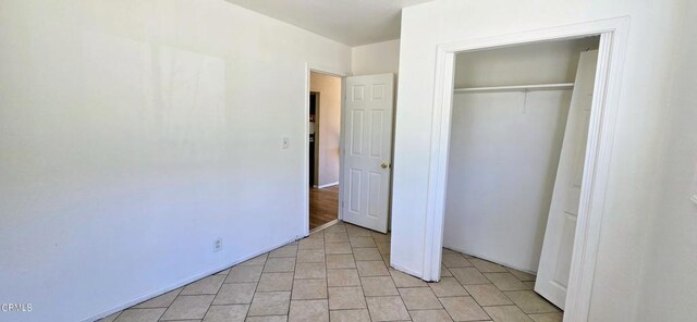 4112 Grant Trl, Frazier Park, CA 93225 - unfurnished bedroom featuring a closet and light tile patterned flooring