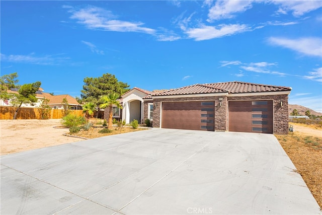 view of front of home featuring a garage