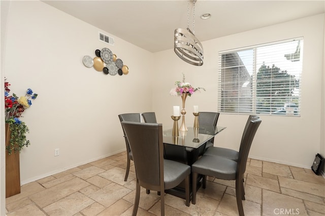 view of dining area