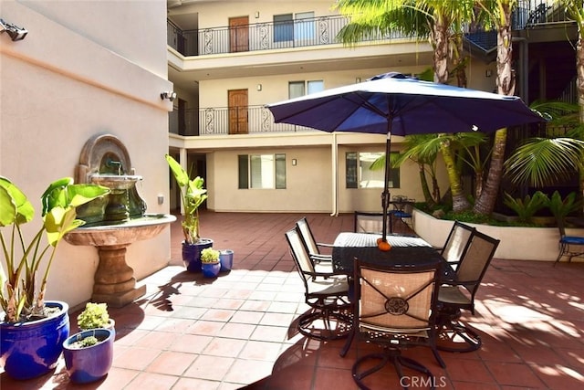 view of patio / terrace featuring outdoor dining space