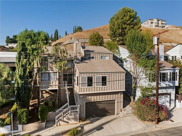 view of front of home featuring a garage