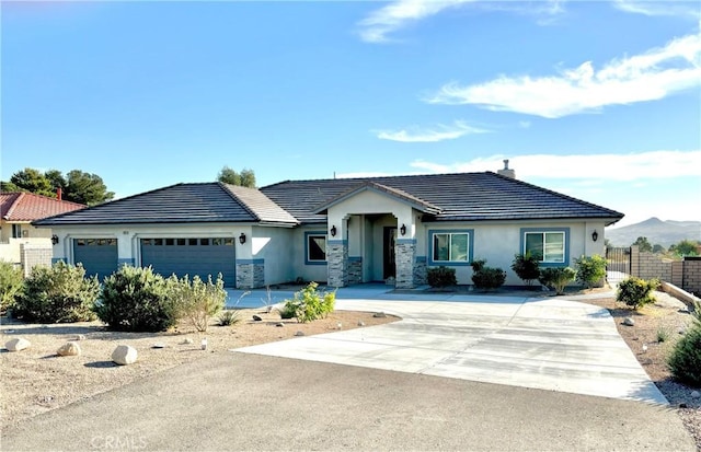 view of front of house featuring a garage