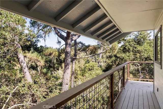 view of balcony