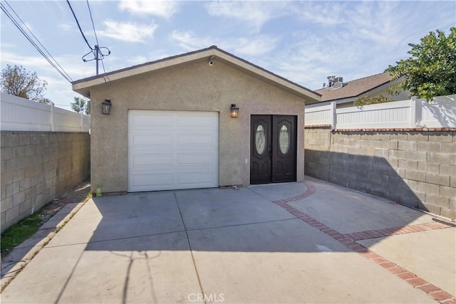 10125 Sharp Ave, Arleta, CA 91331 - garage with concrete driveway and fence