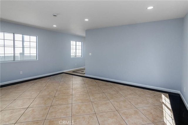 10125 Sharp Ave, Arleta, CA 91331 - empty room featuring recessed lighting, baseboards, and tile patterned floors
