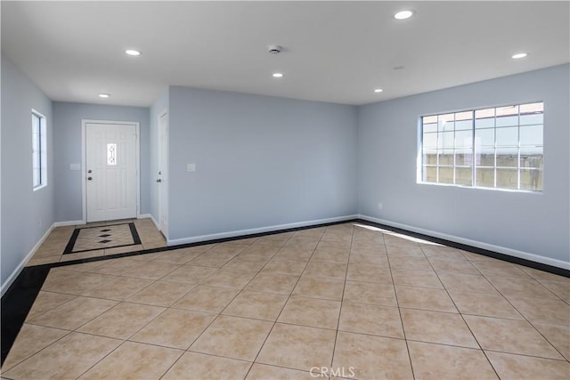 10125 Sharp Ave, Arleta, CA 91331 - entrance foyer with recessed lighting, tile patterned floors, and baseboards