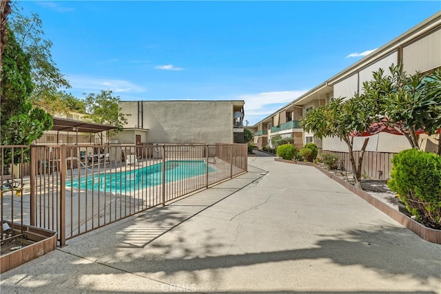 view of pool with a patio area