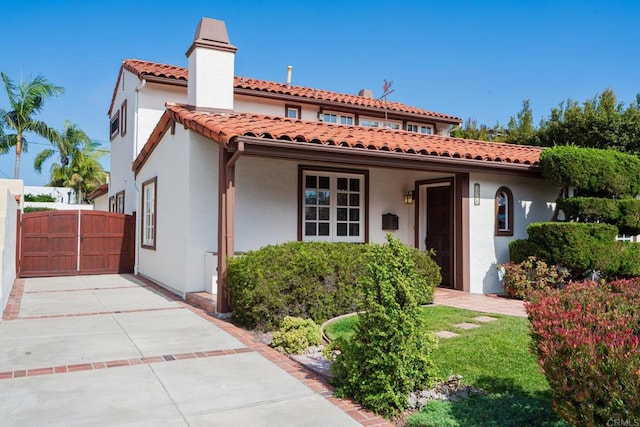 view of mediterranean / spanish house