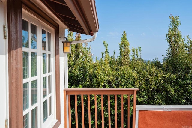 view of balcony