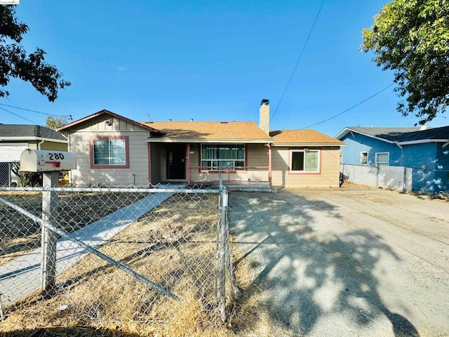 view of ranch-style house