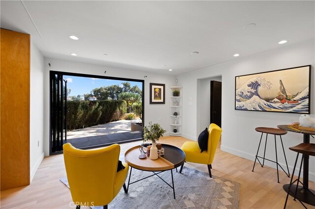 interior space featuring light hardwood / wood-style floors