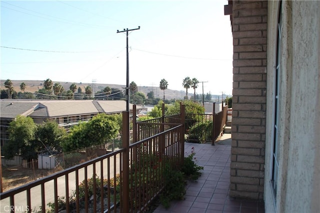 balcony featuring volleyball court