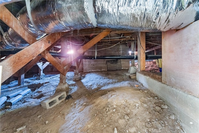 view of attic