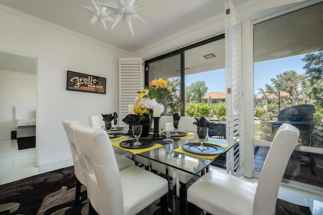 view of dining room