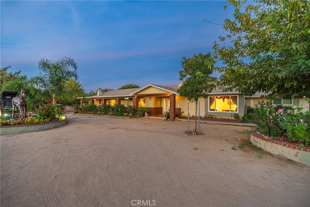 view of ranch-style home