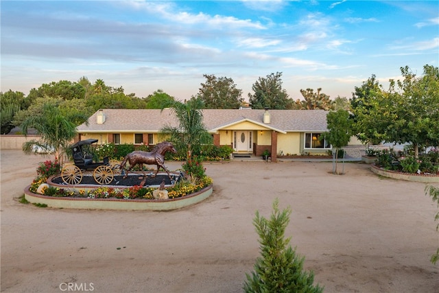 view of ranch-style home